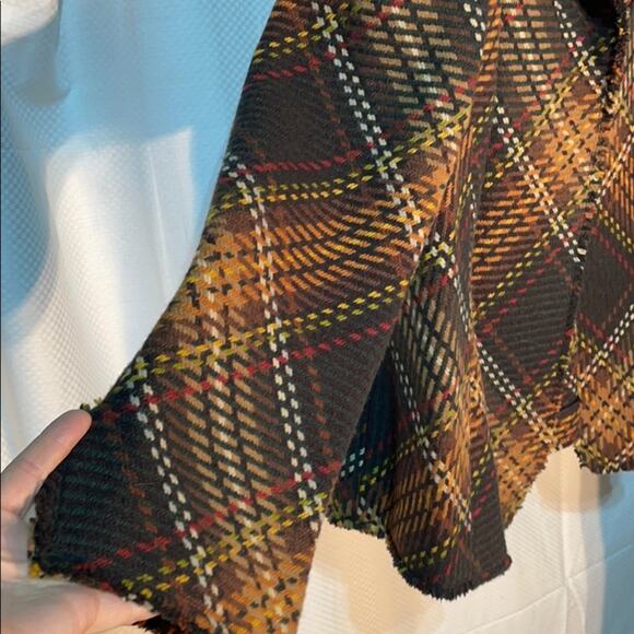 Anne Klein 20w brown gold plaid 💯wool like new - Picture 7 of 11